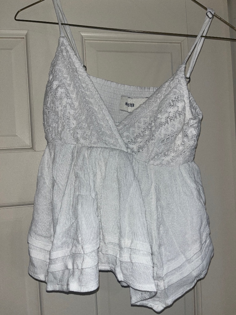 Hollister crop baby doll tank